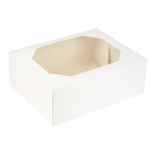 6 Packs: 3 ct. (18 total) 9.5" White Window Treat Boxes by Makery®